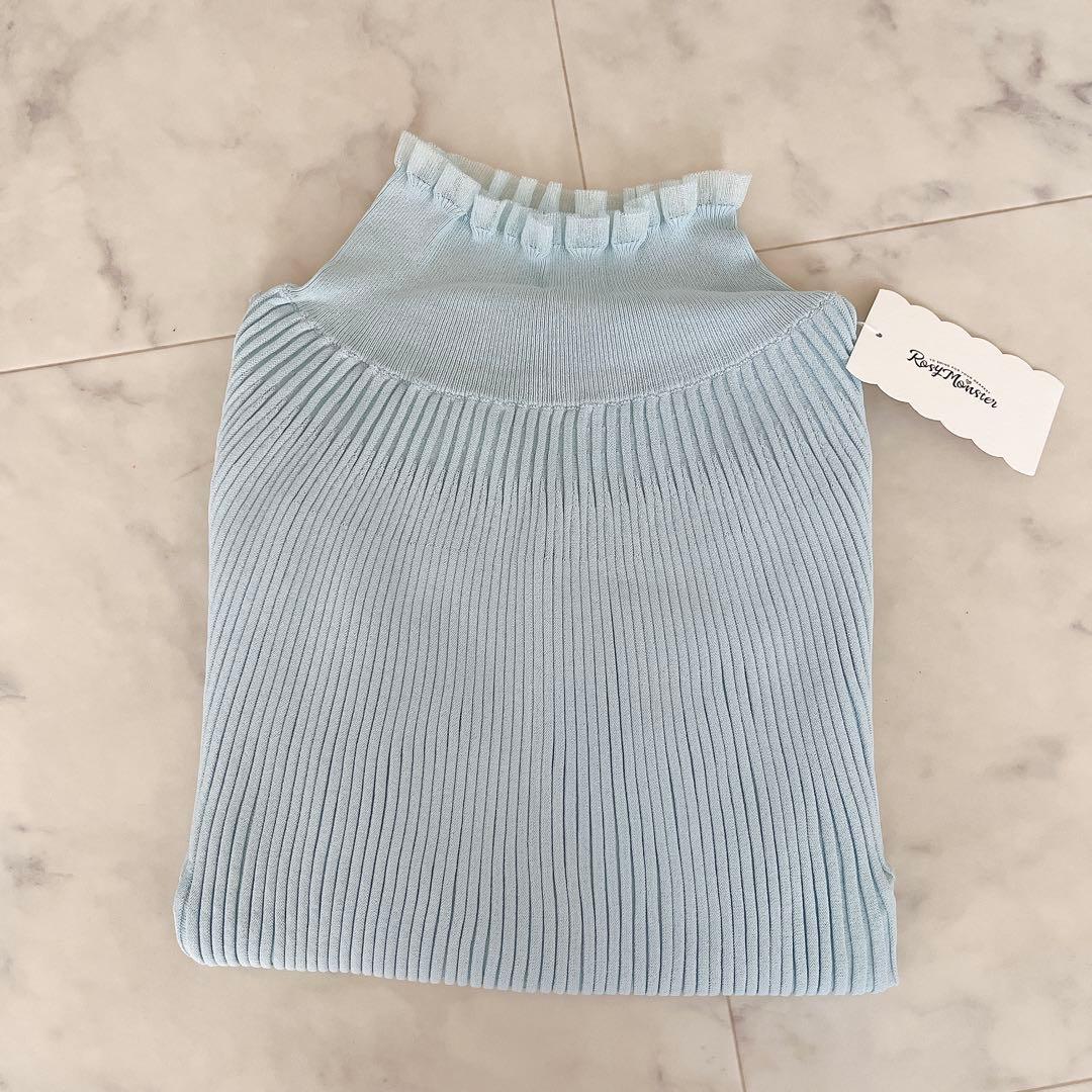 新品未使用】ロージーモンスター プルプルフリルリブニット ライト