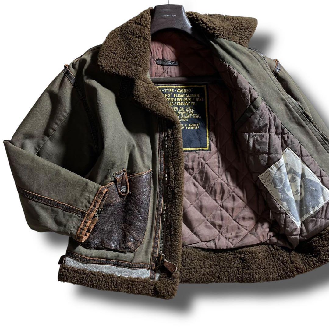 雰囲気抜群】AVIREX フライトジャケット B-3 大戦 羊革 胸タグ - メルカリ