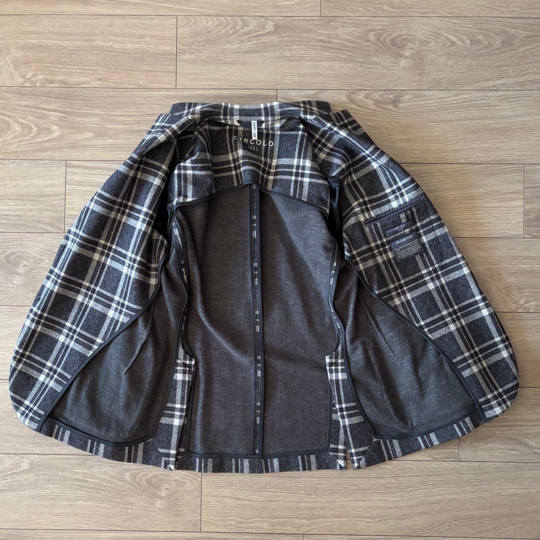 CIRCOLO 1901 ジャケット グレーチェック 48