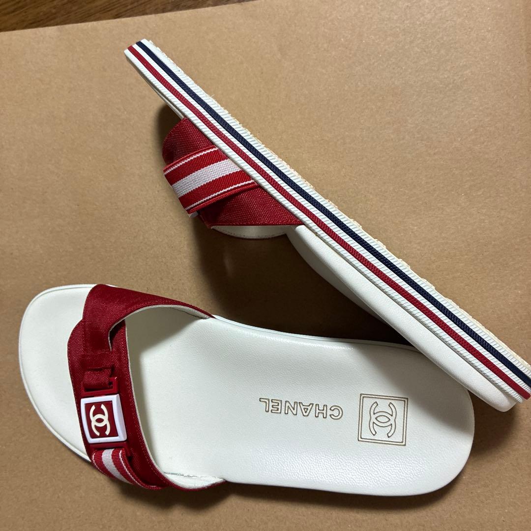 シャネル スポーツライン サンダル レディース34