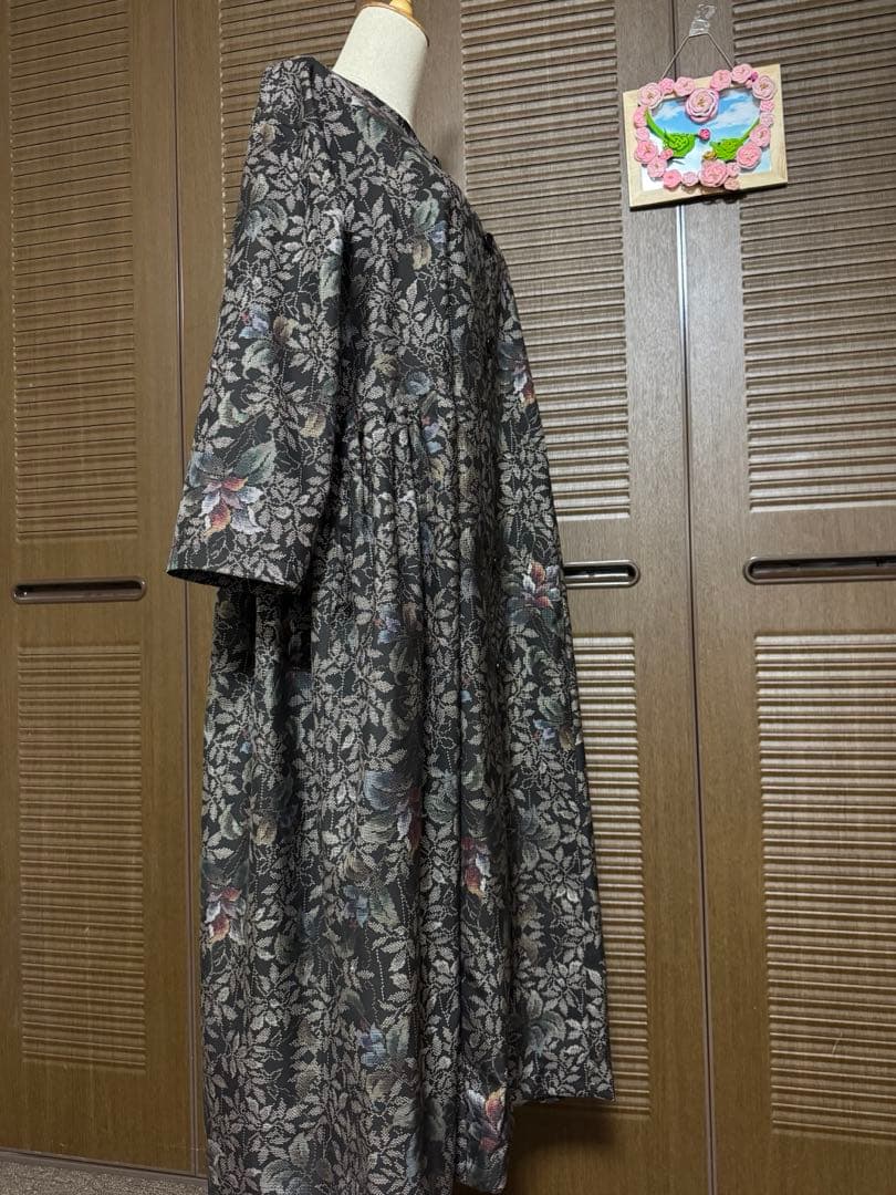 本場大島紬 泥染め ワンピース・羽織 2way 証紙有り - メルカリ