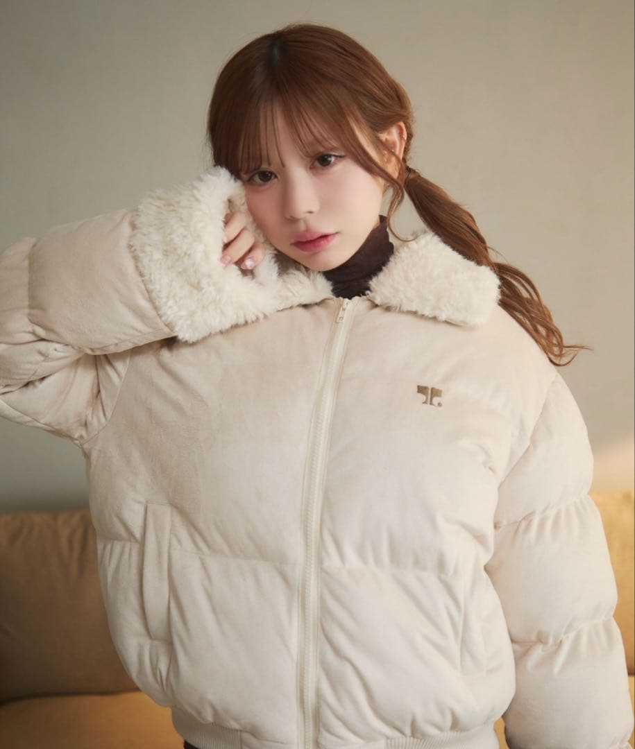 最安値】TITTY&CO. キルティングボアダウン アイボリー - メルカリ