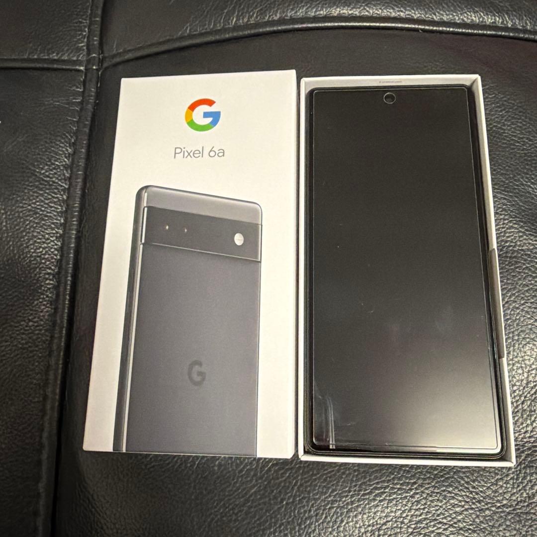 Google Pixel 6a チャコール 美品 ガラス&ケース付きsimフリー - メルカリ