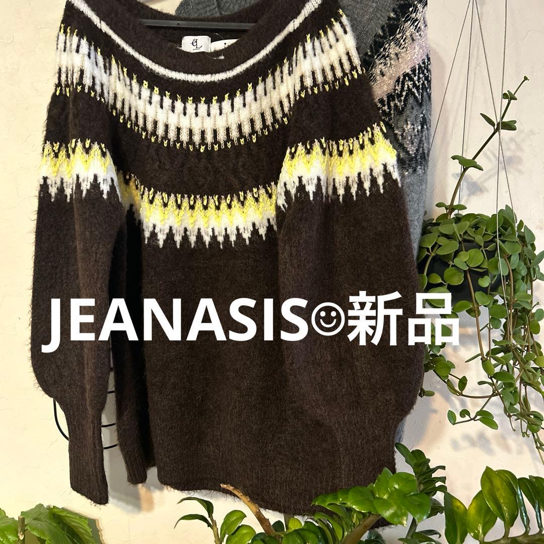 新品JEANASIS 3G Fair Isle Pullover 【eL】3G - メルカリ
