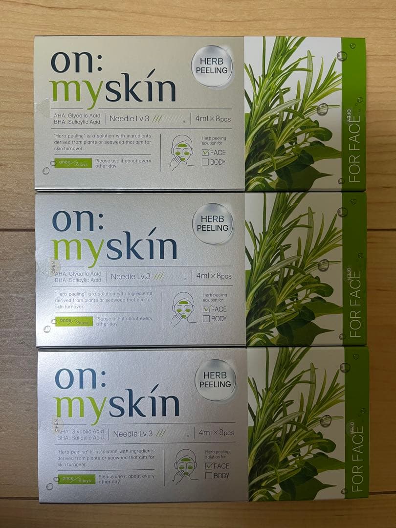 on: myskin ハーブピーリング 4ml×8包 on:myskin オンマイスキン ハーブピーリングソリューション フェイス用