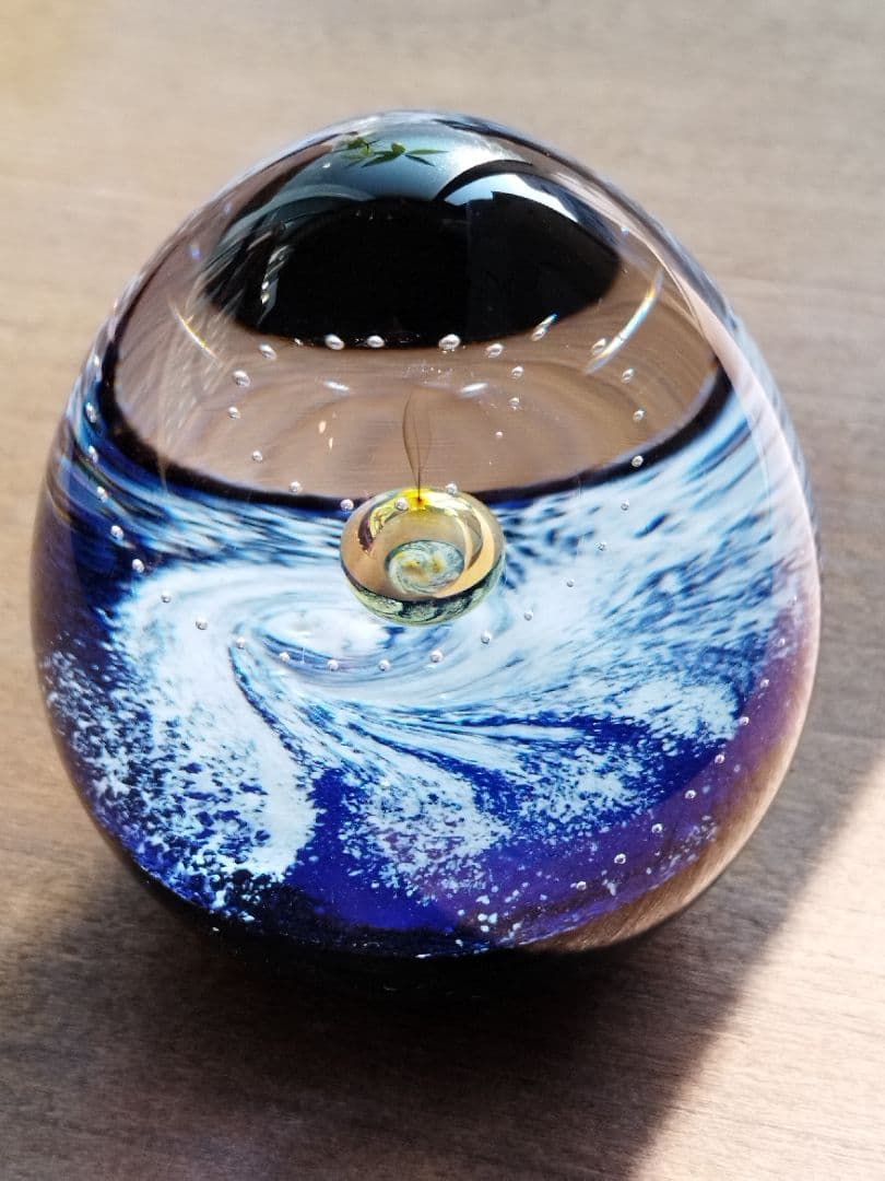 ノグチミエコ ガラスアート 軌跡09 ペーパーウェイト - メルカリ