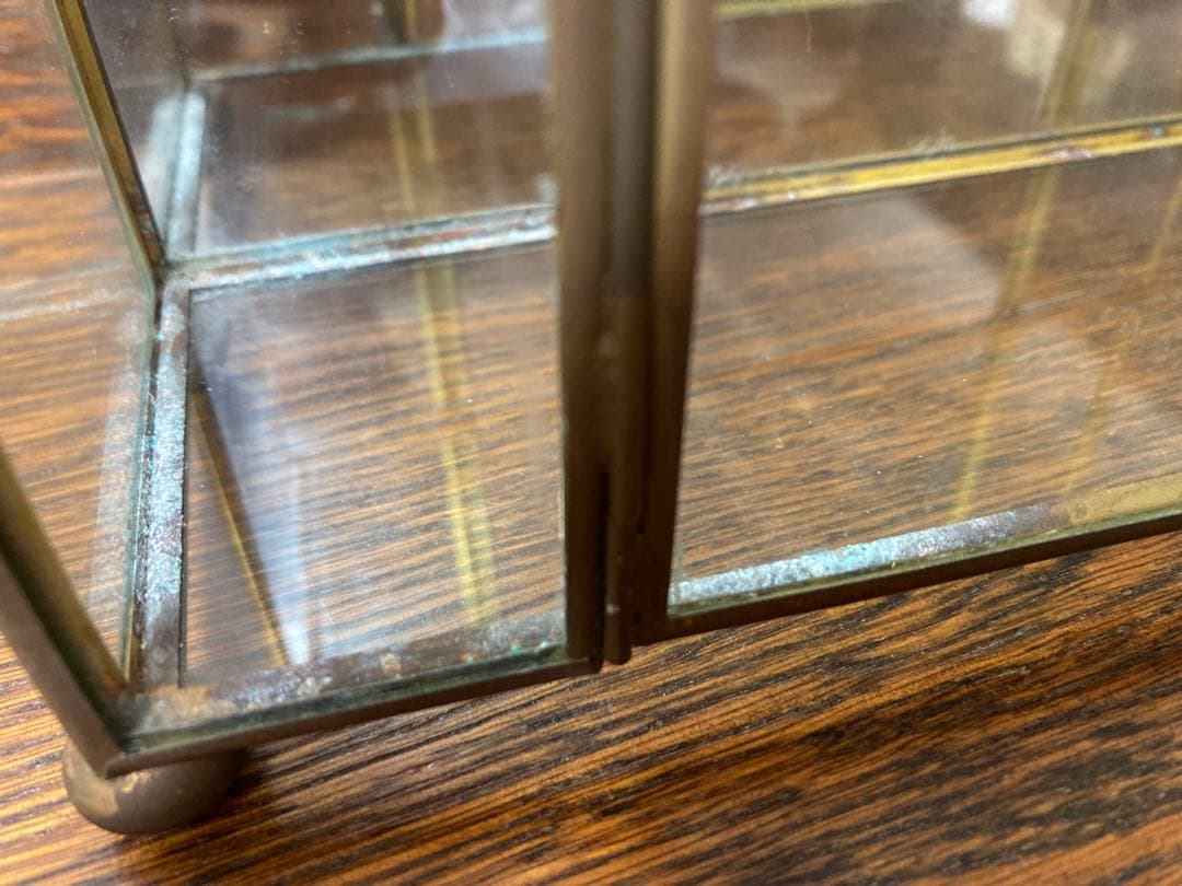 クリスマスセール♪＊訳あり ビンテージ☆アーチ型ガラスショーケース