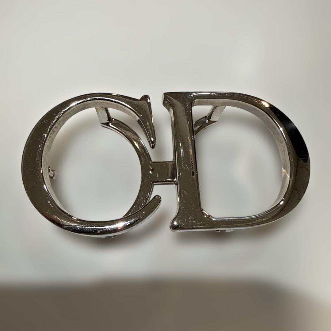 Dior オブリーク ブラックレザーベルト リバーシブル CDロゴ - メルカリ