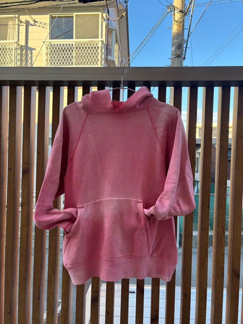 て*～様 50s 60s 鬼フェード 赤パーカー ピンク ヴィンテージ スウェッ 鬼フェード60s〜vintage RED CROSSレッドクロスパーカー - メルカリ
