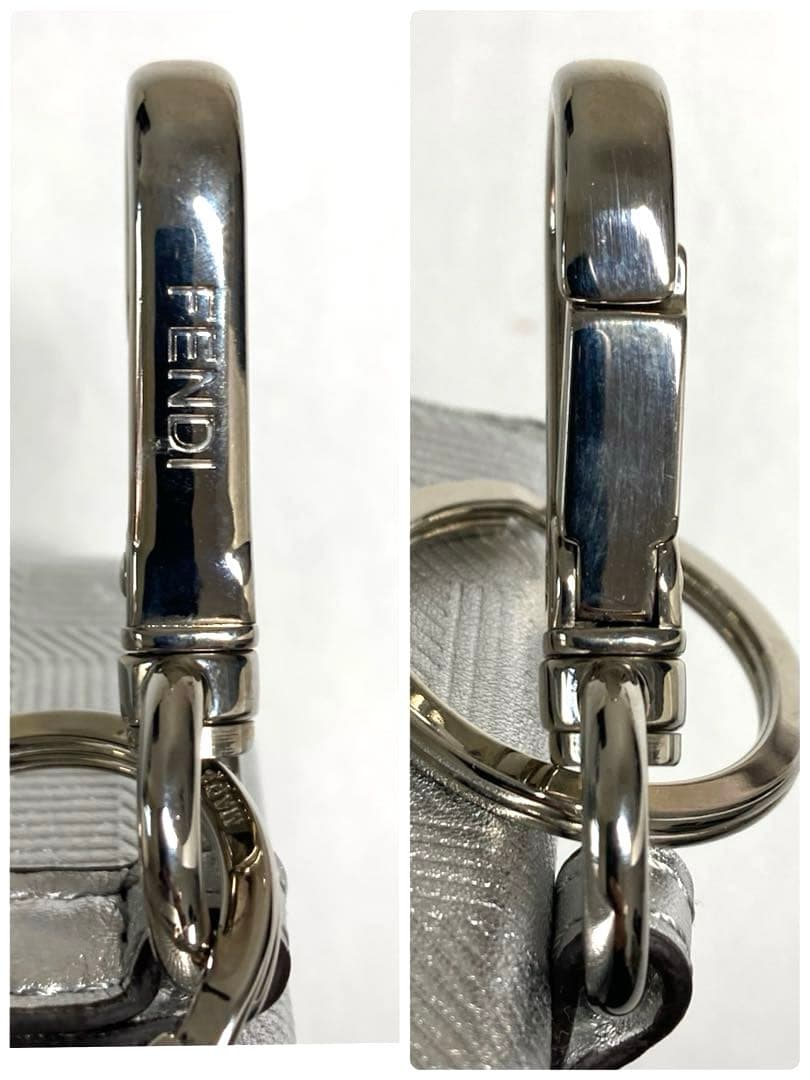 美品 フェンディ ナノバゲット チャーム キーホルダー キーリング