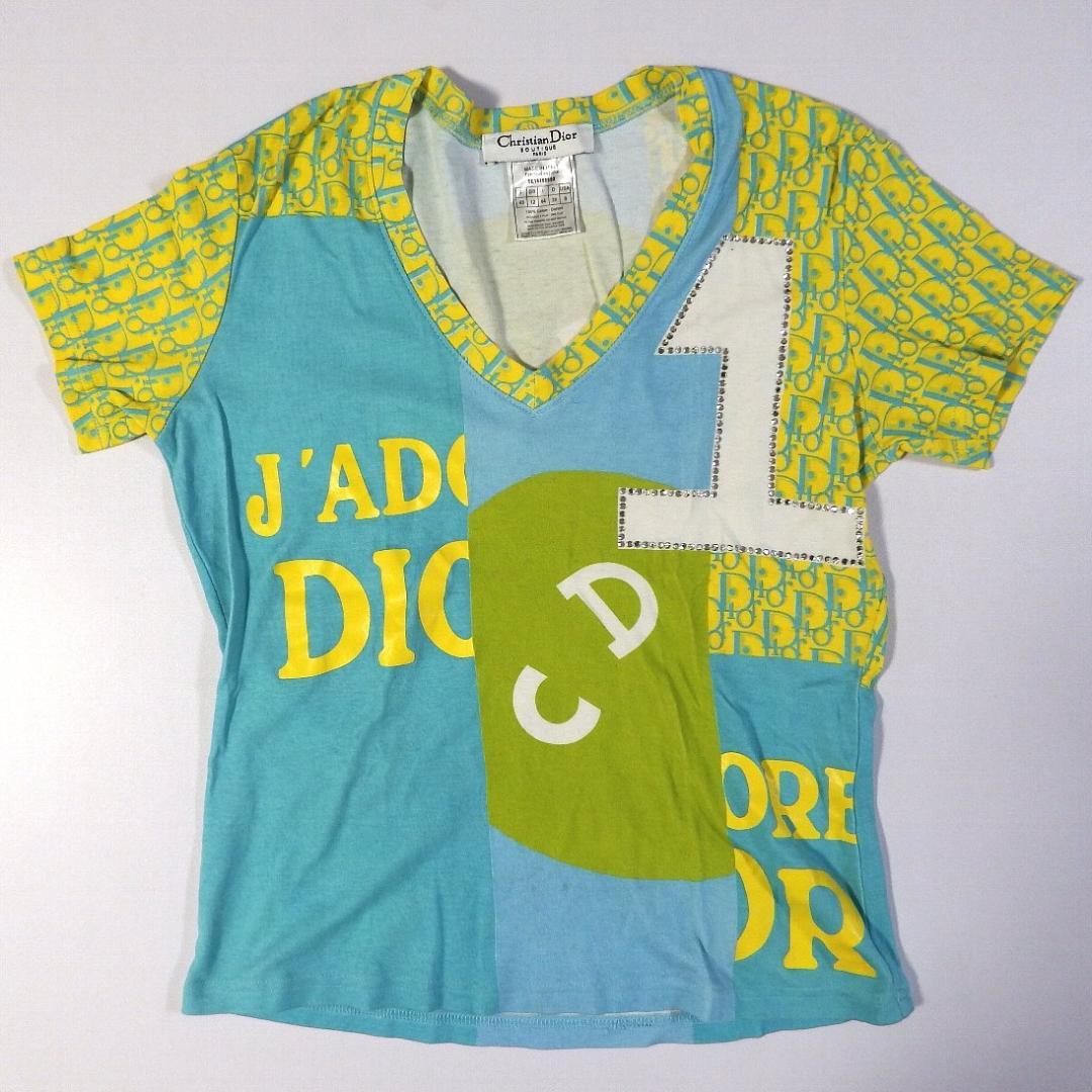 Christian Dior ジョン・ガリアーノ Vネック Tシャツ 2005年 - メルカリ