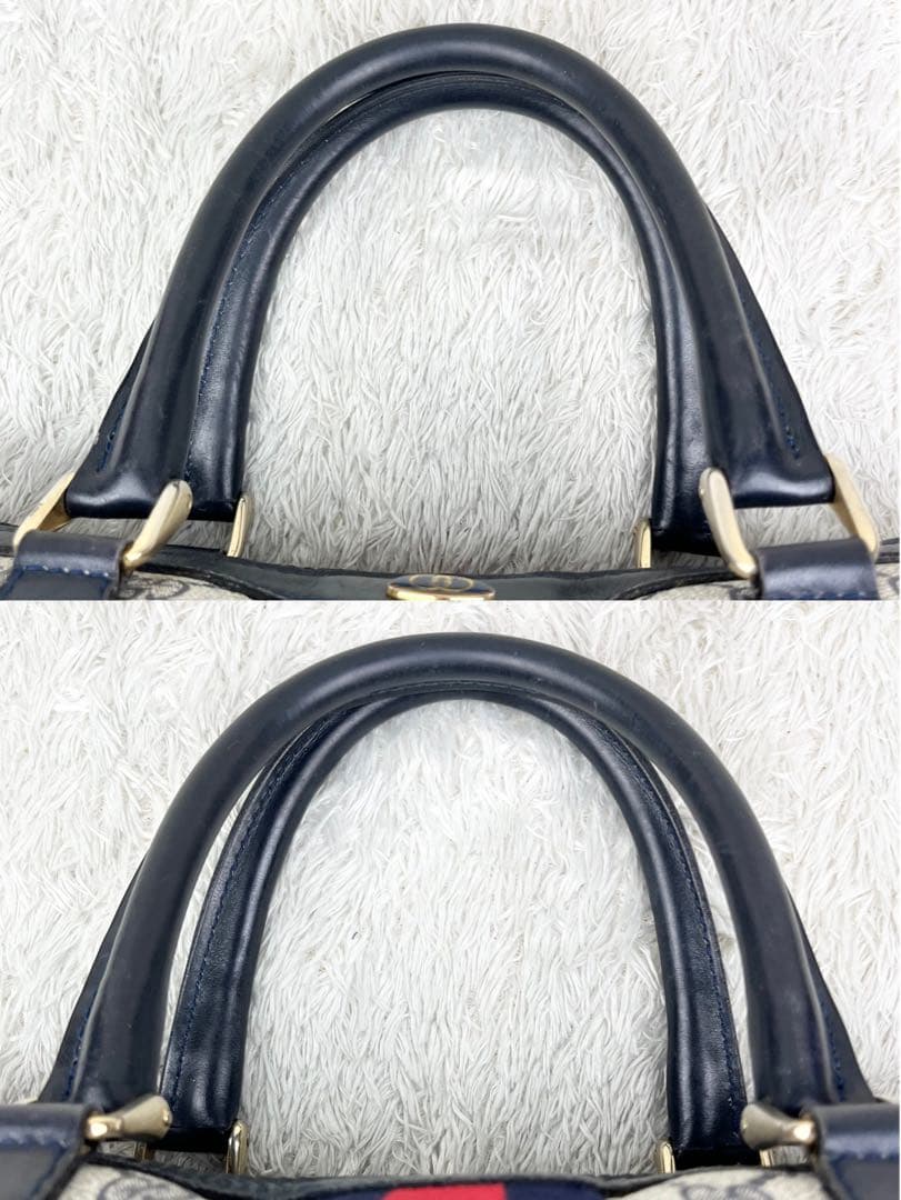 美品】オールドグッチ シェリーライン GGスプリーム ボストンバッグ