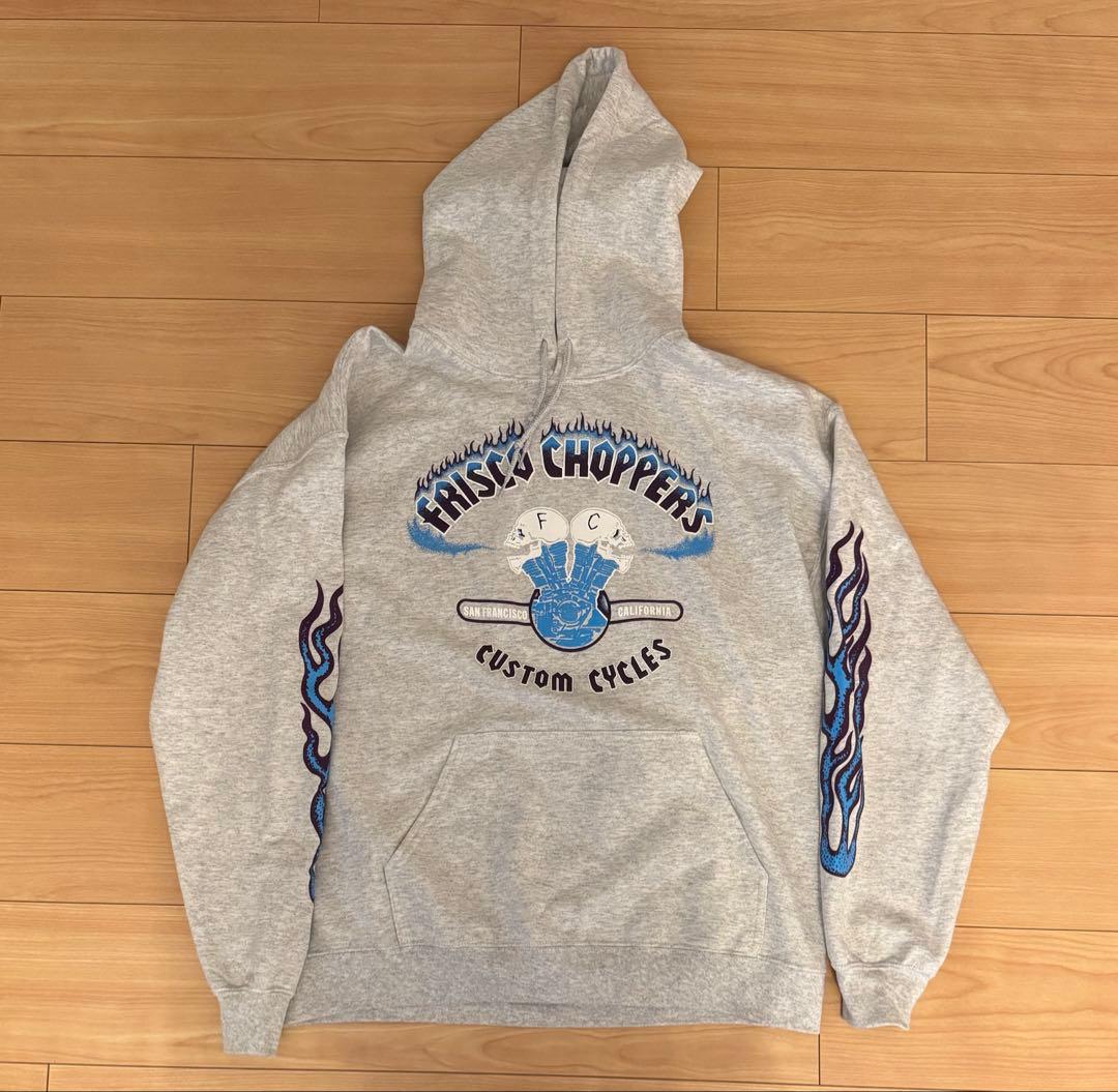 キムタク着フリスコチョッパーズパーカー私物Frisco ChoppersグレーL