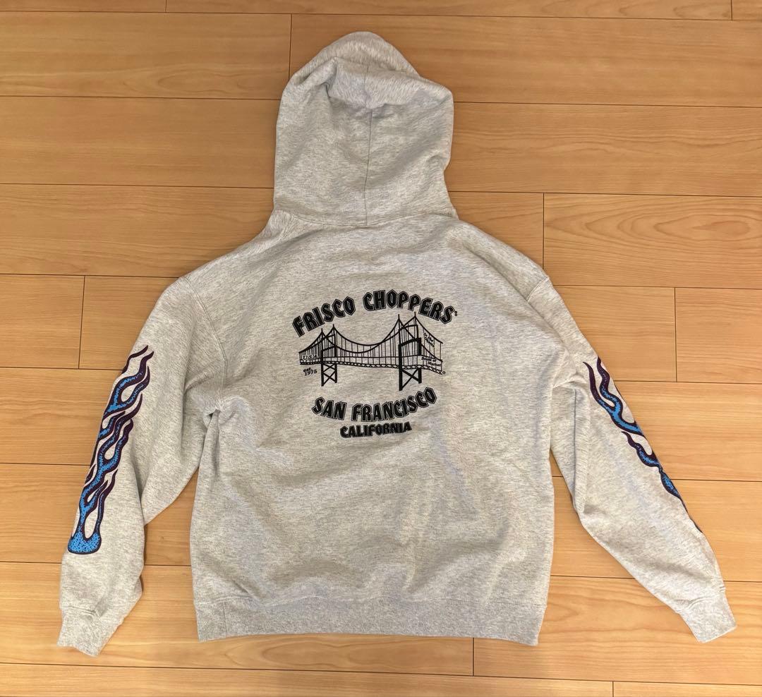 キムタク着フリスコチョッパーズパーカー私物Frisco ChoppersグレーL