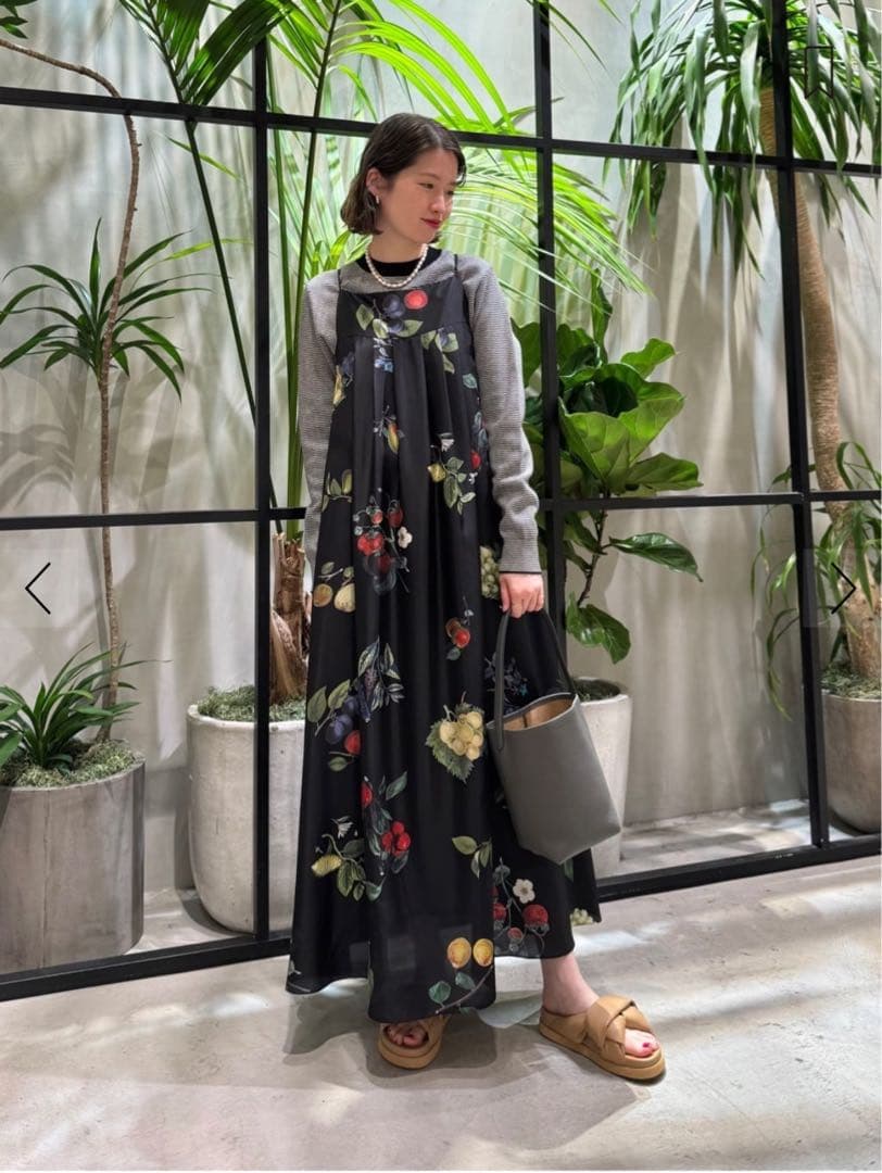 CABaN シルク HARVEST ロングワンピース - メルカリ