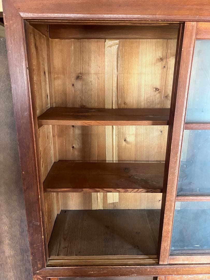 m*d様 【O-1607】水屋 食器棚 飾り棚 キャビネット 昭和レトロ アンテ