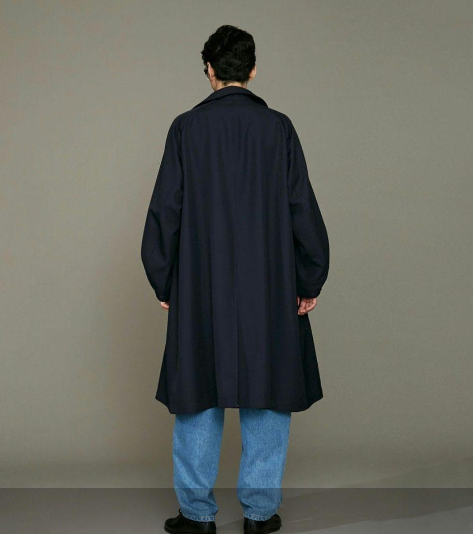 ナノユニバース LB.01 ウールポリエステルギャバジンステンカラー