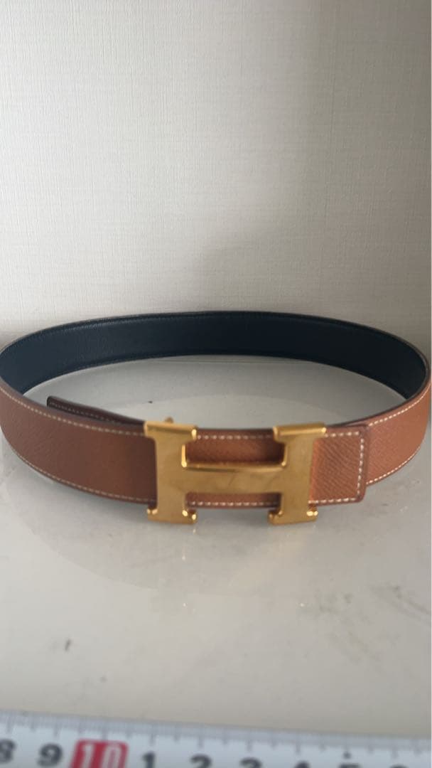 初売り　３日まで割引　HERMES コンスタンスH リバーシブル　ゴールド HERMES エルメス コンスタンス・リバーシブル Hベルト レザー×ゴールド