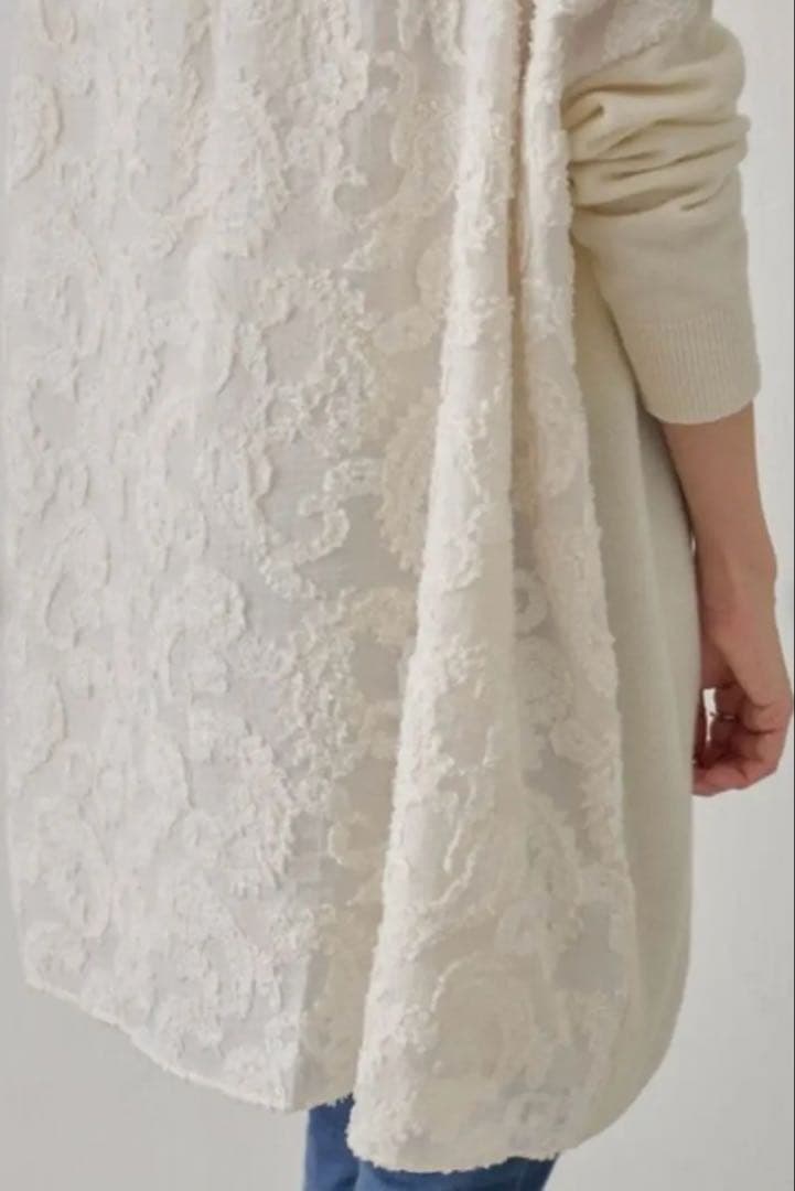 定価33,000円 BEARDSLEYビアズリーうしろジャガードニットチュニック