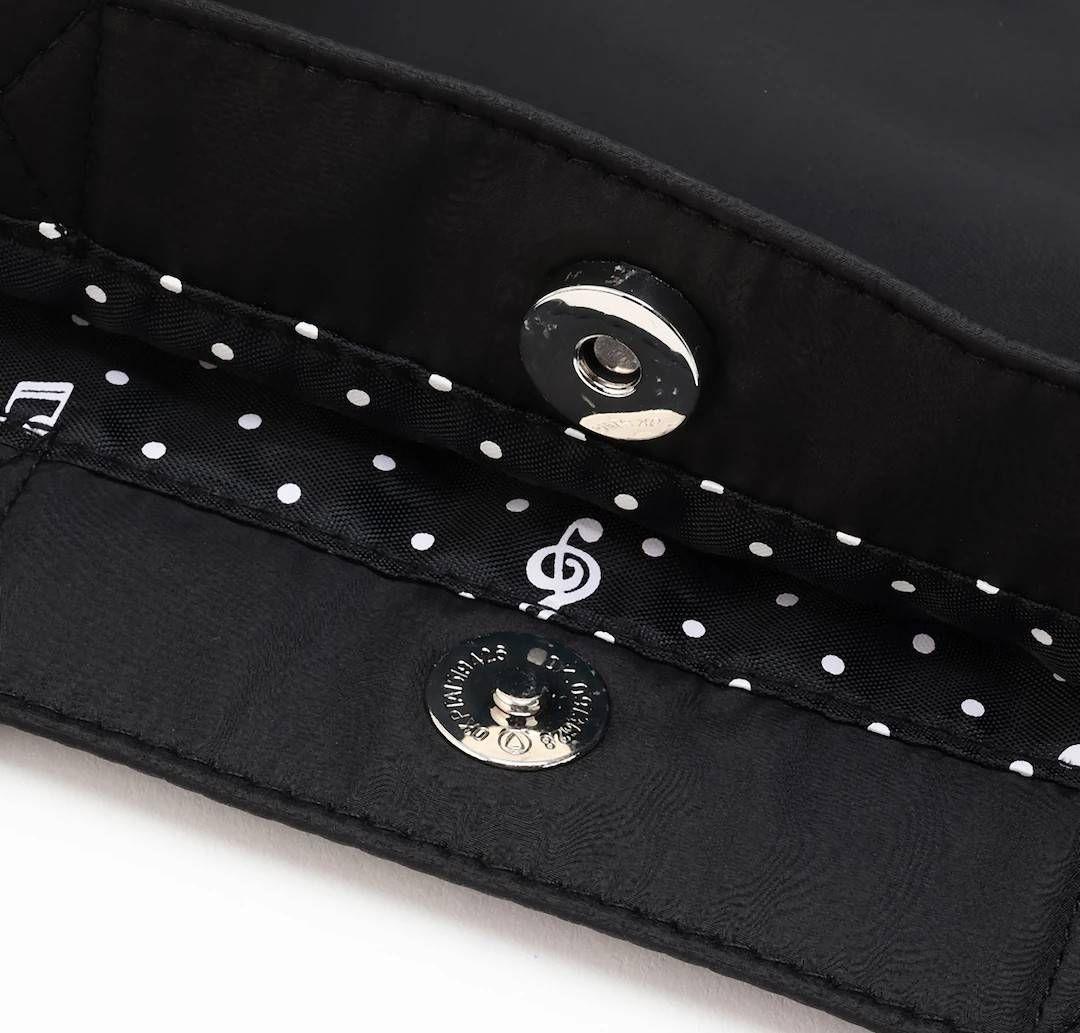 新品未使用 メゾピアノ ピアノ鍵盤 縦長トートバッグ 黒 大人OK トート