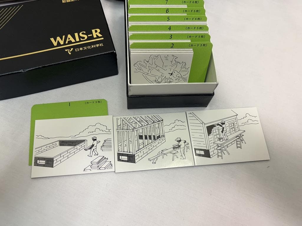 日本文化科学社 成人知能検査 WAIS-R 積木 絵画 配列 組み合せ 知能指数