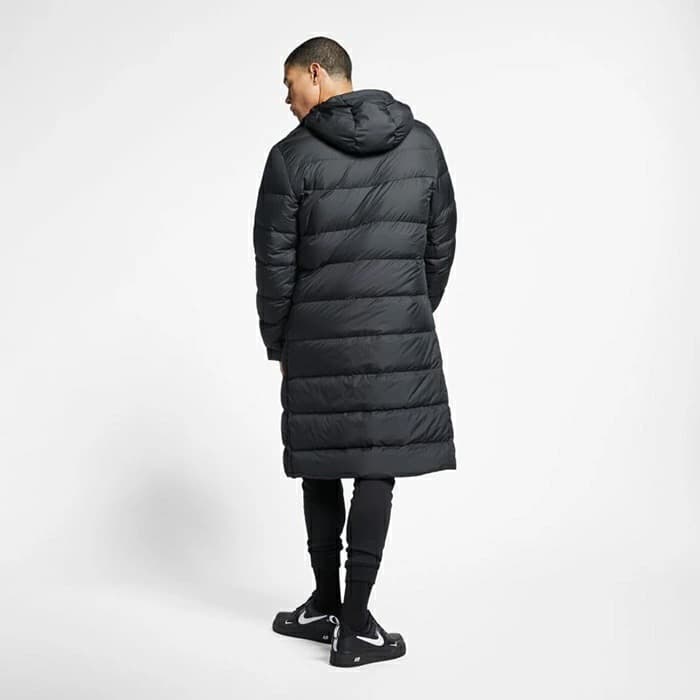 NIKE ナイキ ウインドランナー ダウン ベンチコート 黒 M - メルカリ