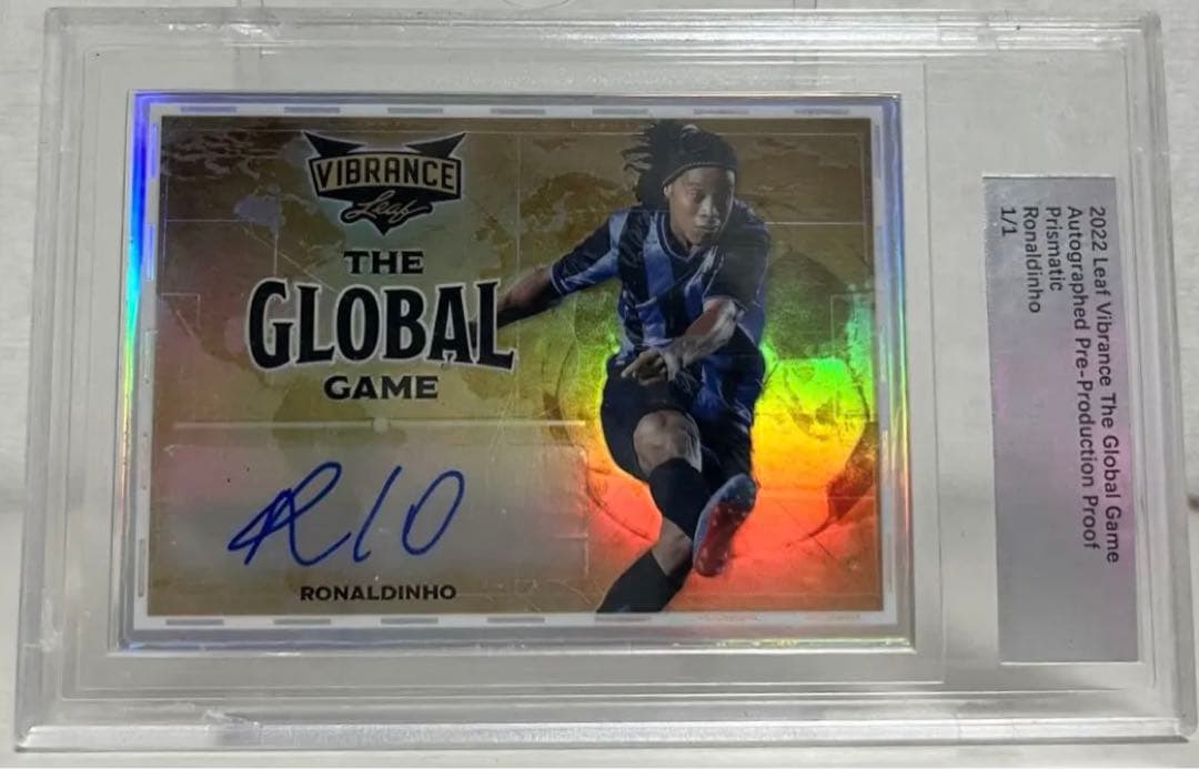 世界1枚限定】ロナウジーニョ 直筆サイン入りカード - メルカリ