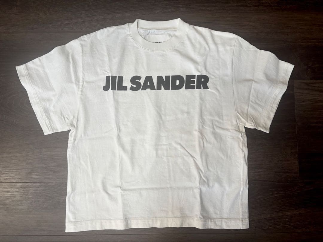 ジルサンダー ホワイトロゴTシャツ S ビッグシルエット 白 - メルカリ