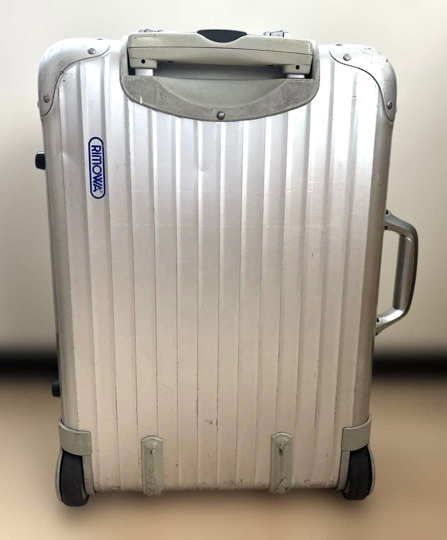 コ*グ様 希少 RIMOWA リモワ トパーズ キャビントローリー 青ロゴ2輪