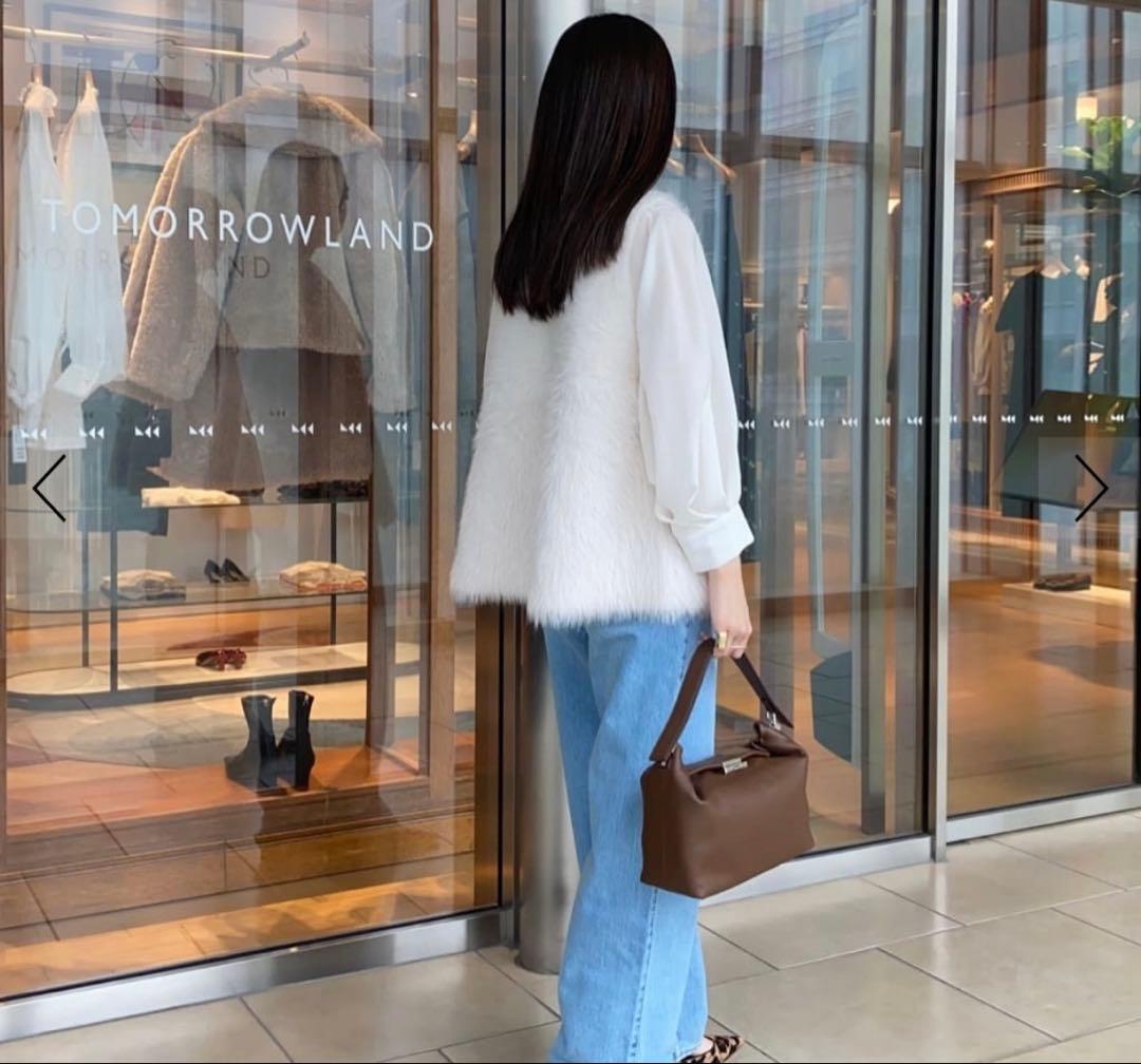 トゥモローランド フェザーヤーン ペプラムベスト 新品 タグ付 人気