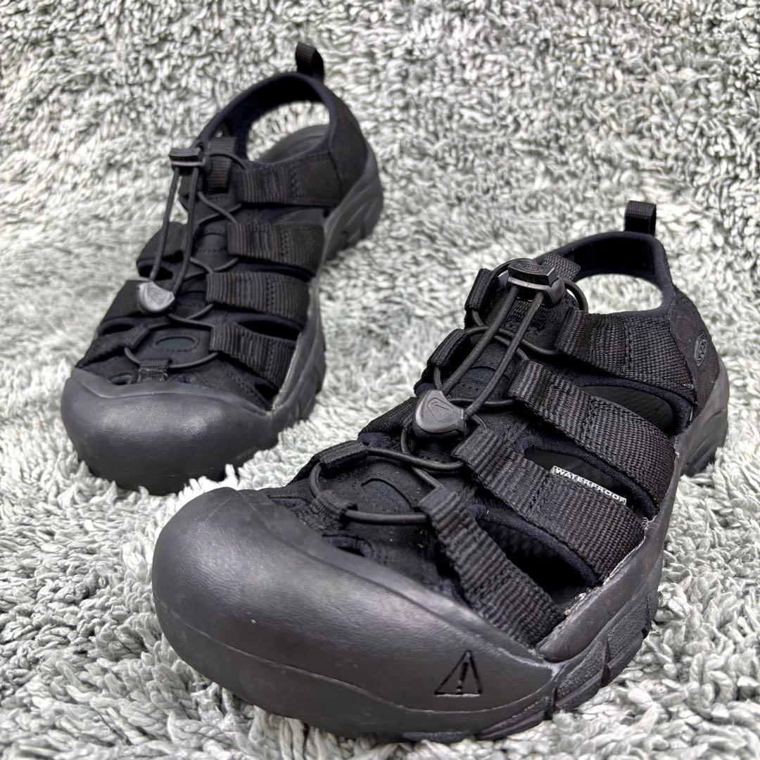 美品 キーン ニューポート ブラック 27.5cm 黒 keen