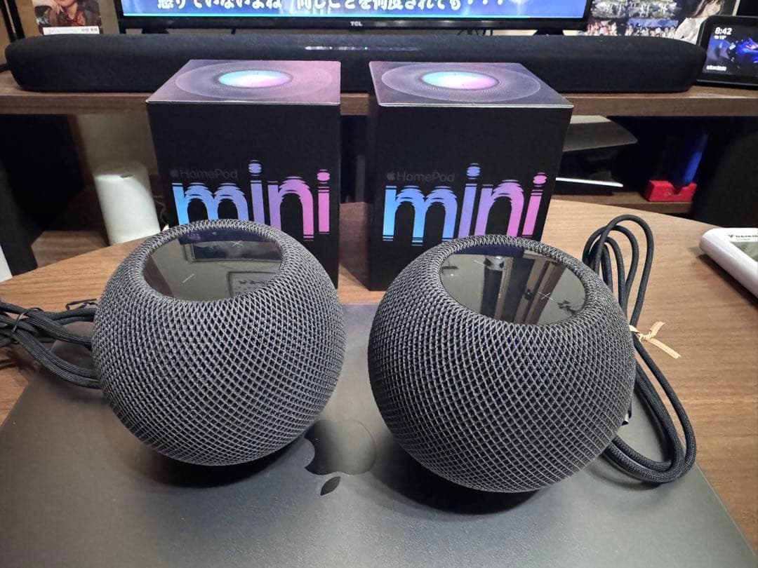 Apple Home Pod mini スペースグレイ 2つセット 美品