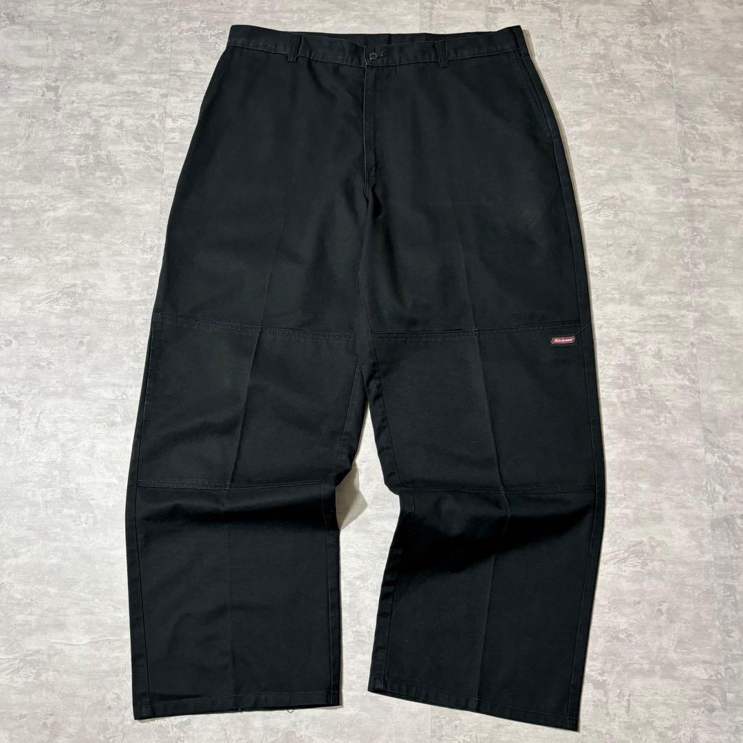 ま*い様 90s vintage Dickies ダブルニー ワイド チノパン - メルカリ