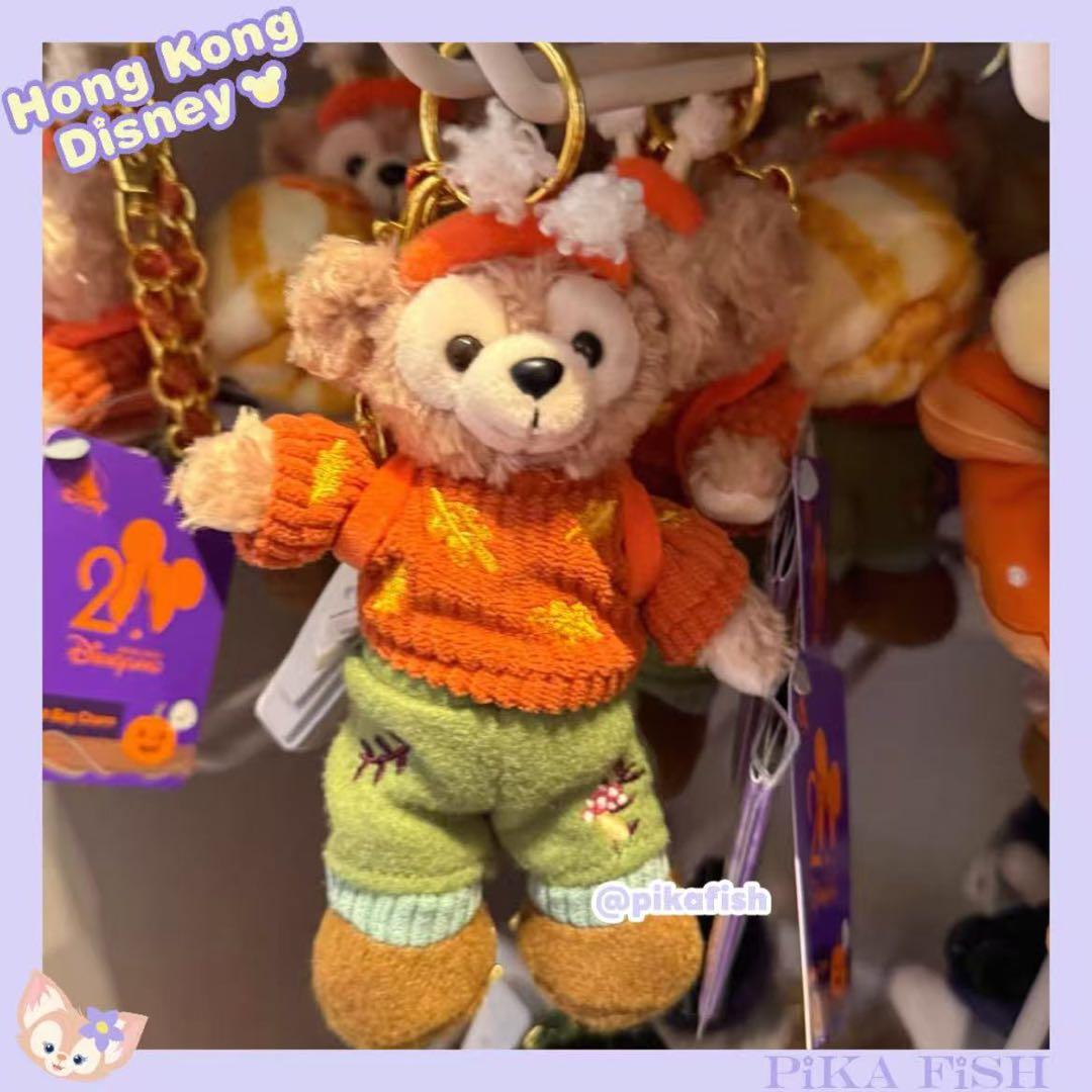 最新☆】ダッフィー 2025ハロウィンぬいぐるみキーチェーン 香港