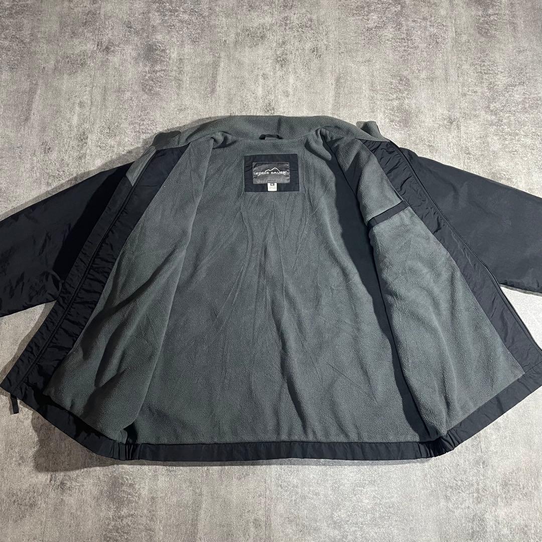 00'sEddie Bauerエディーバウアーウォームアップジャケット黒灰色XL