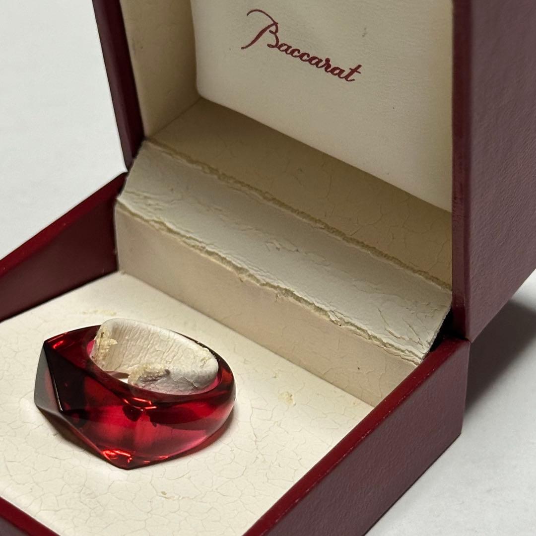 バカラ クリスタルリング 13号 レッド - メルカリ