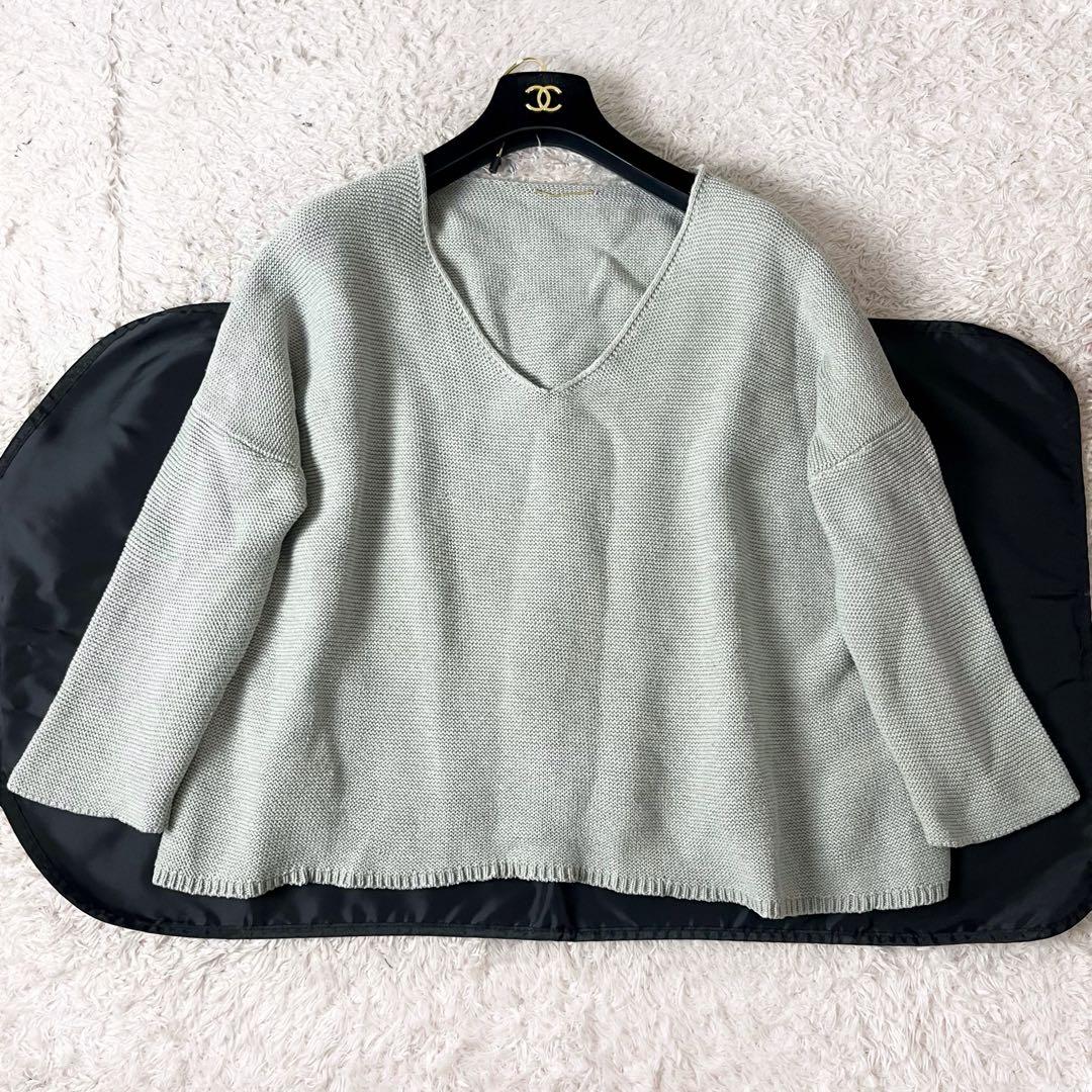 ラルフローレン ニット セーター 大きいサイズ ポニー ロゴ刺繍 青