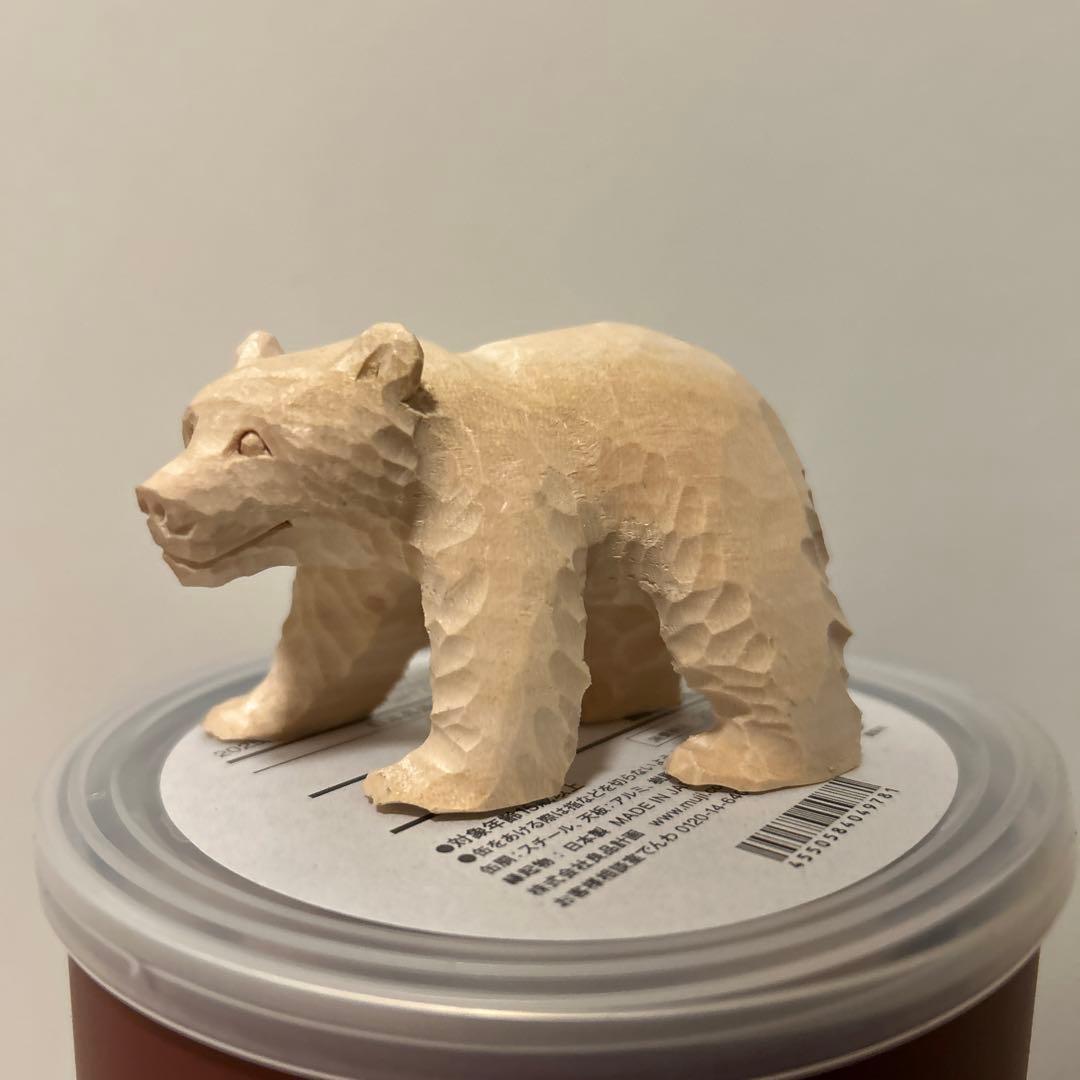 無印良品 2025 福缶 木彫りの熊 北海道 栗田民芸店 - メルカリ