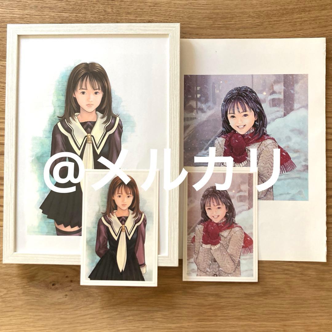 桂正和 アイズ A4イラスト フレーム付 葦月伊織 ポストカード