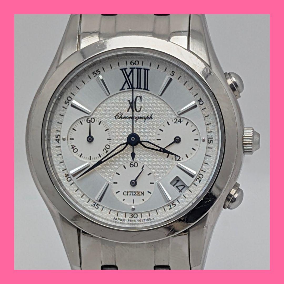 CITIZEN XC シチズン クロスシー レディース腕時計 クロノグラフ 稼働