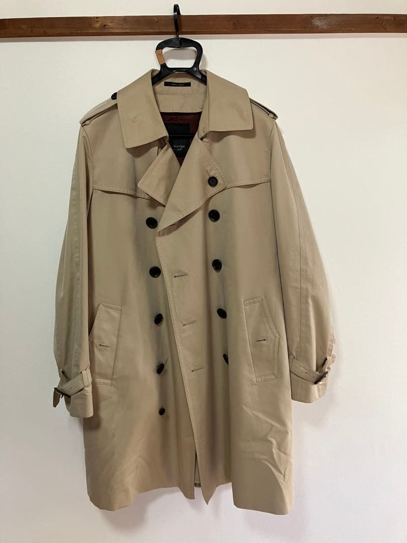 オシャレ　サンヨー　100年コート　ビジネス　トレンチコート　冬　プレゼント 100年コート＞スタンダードモデル ダブルトレンチコート(コート