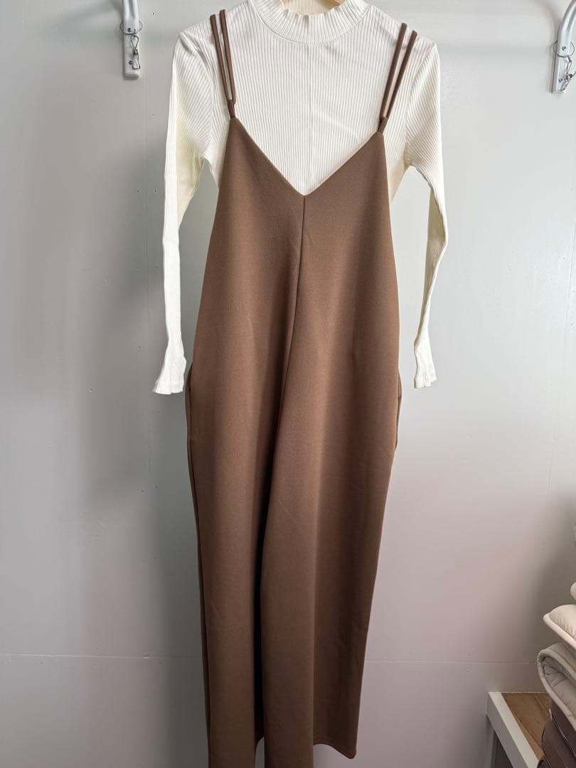 ブラウン サロペット - メルカリ