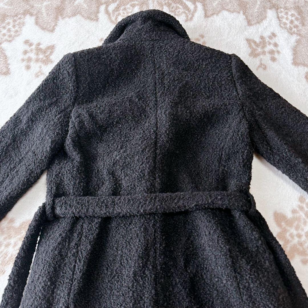 エンポリオアルマーニ ロング ボアコート ベルト テディベア ガウン