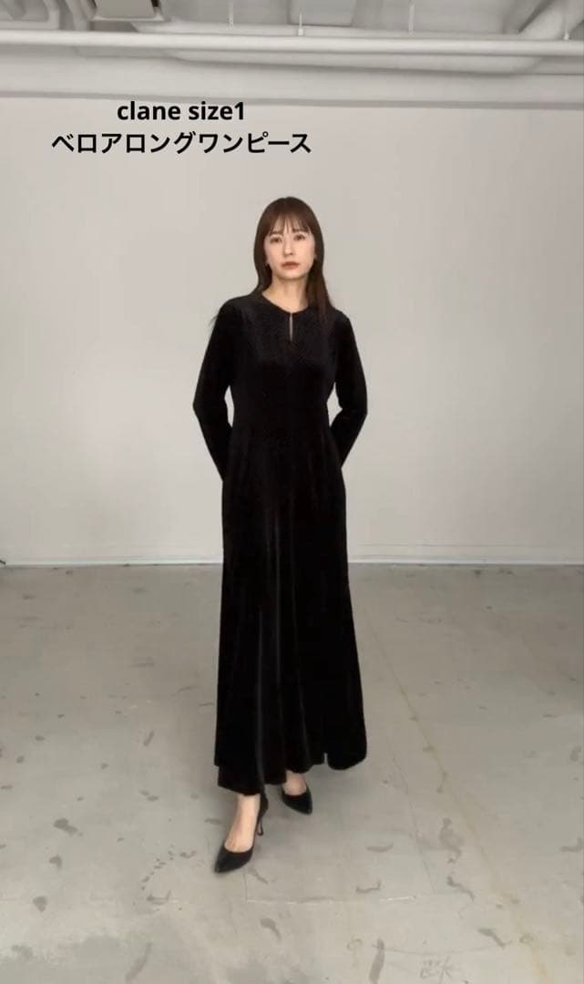 正規品 CLANE VELOUR GLITTER ONEPIECE - メルカリ