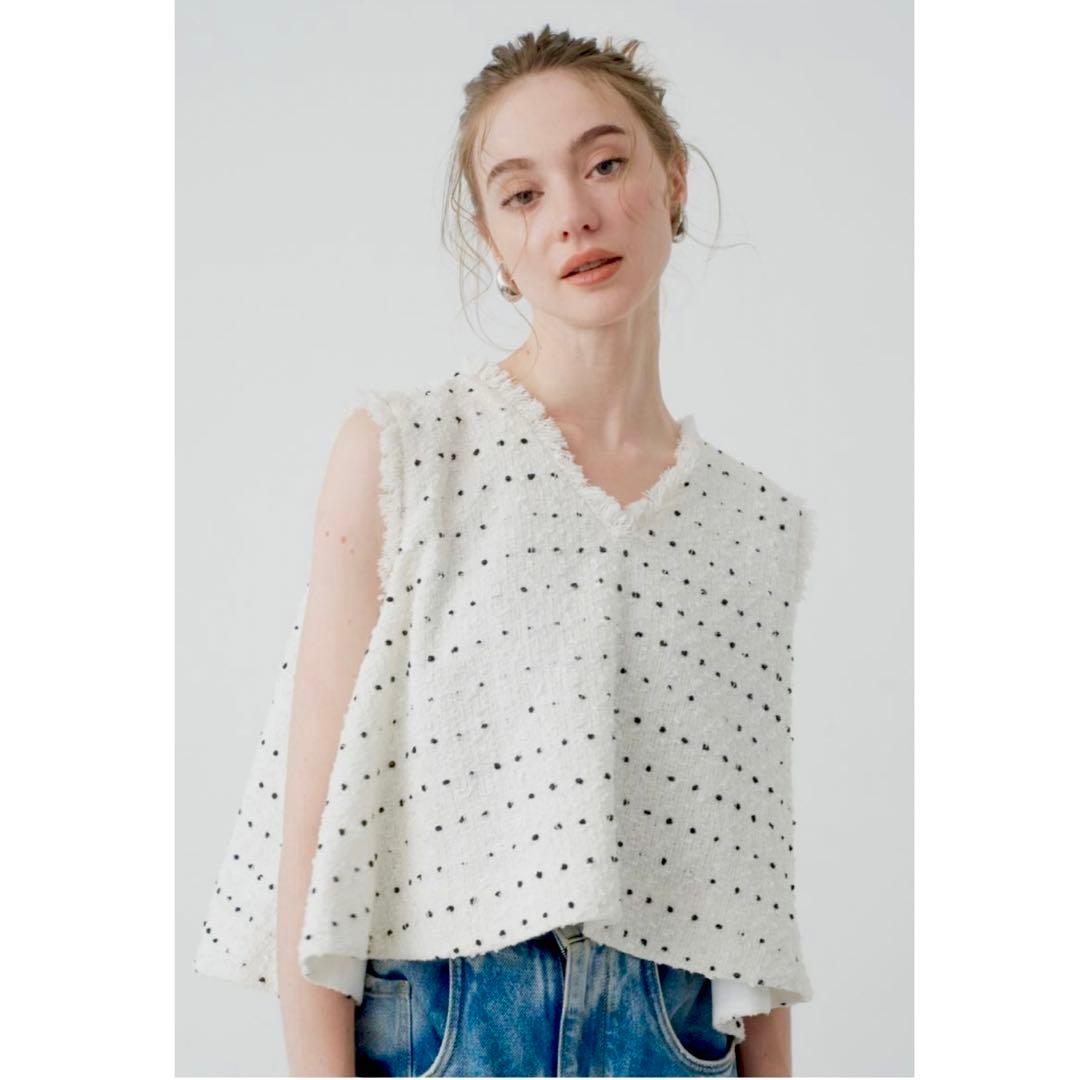 dolce. candy tweed vest ドルチェ ツイード - メルカリ