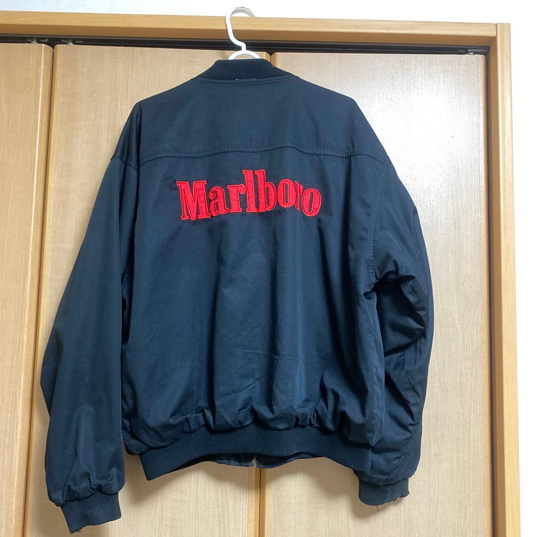90s」マルボロMarlboro ジャケット リバーシブル MA1 ブルゾン - メルカリ