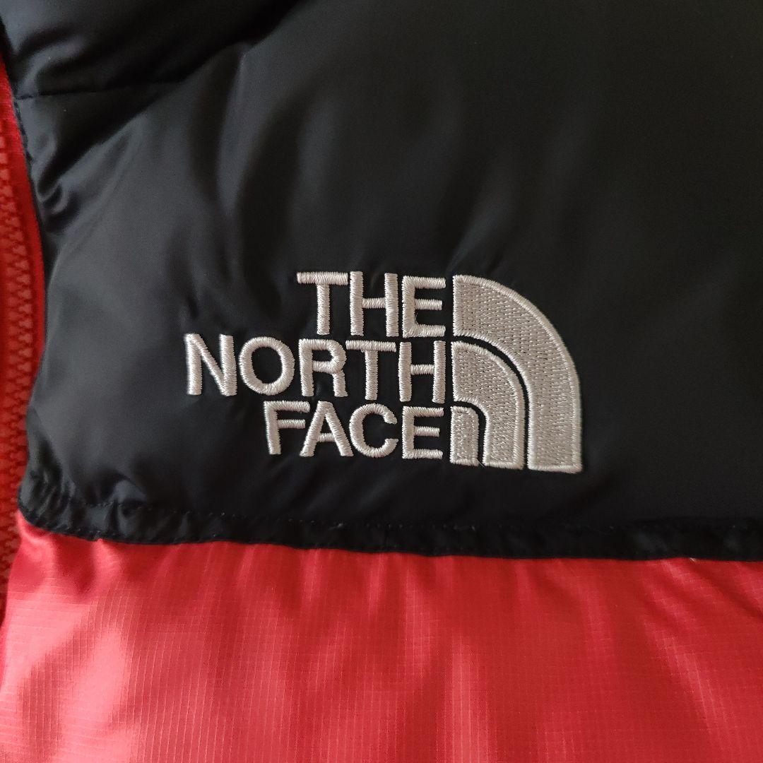 THE NORTH FACE ダウンベスト 赤黒 700 - メルカリ