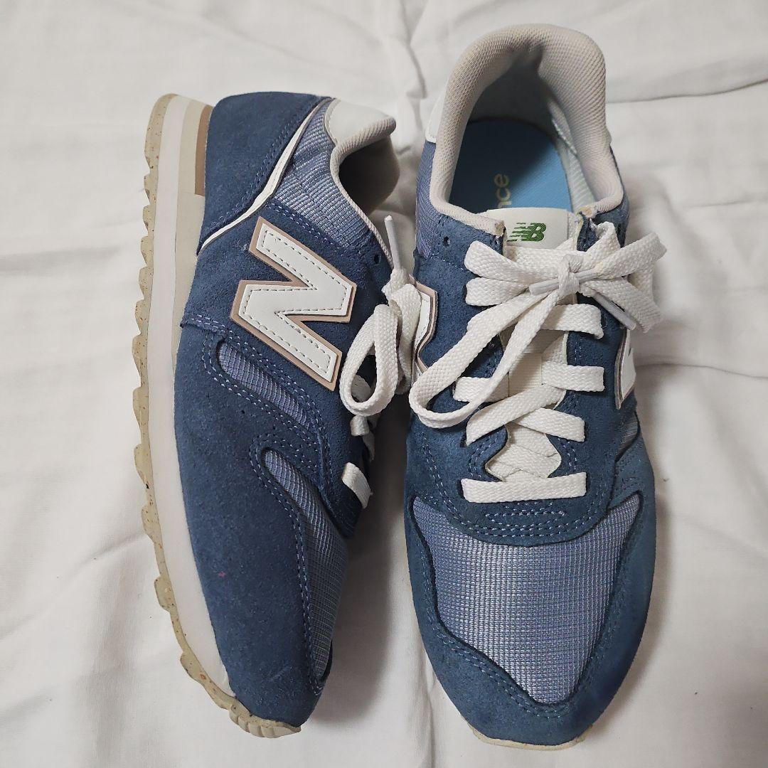 24.5 ニューバランス U574 ESD D スニーカー ネイビー レディース 24.5