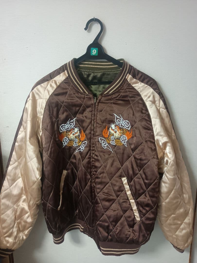 kuniさん用 スカジャン 虎刺繍 リバーシブル 古着