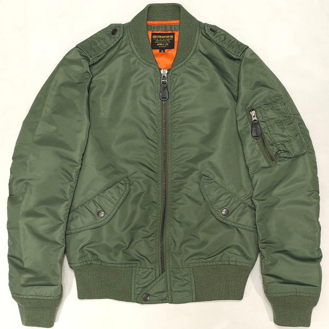 AVIREX フライトジャケット L-2B ミリタリー ボンバー セージグリーン